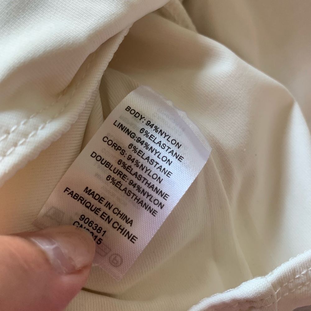 Frame scoop neck off white thong bodysuit. Got them but never used it